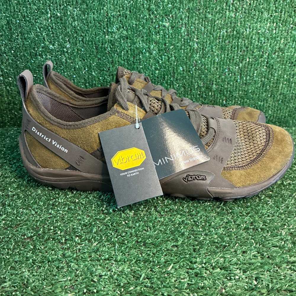 NEW New Balance District Vision Minimus Trail Vibram Brown Sneaker Mens Size 12